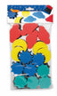Bolsa colgable 16 esponjas 4 formas surtidas