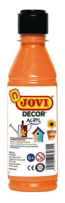 PINTURA JOVIDECOR 250ML NARANJA | 1 UNIDADES | (JOVI)