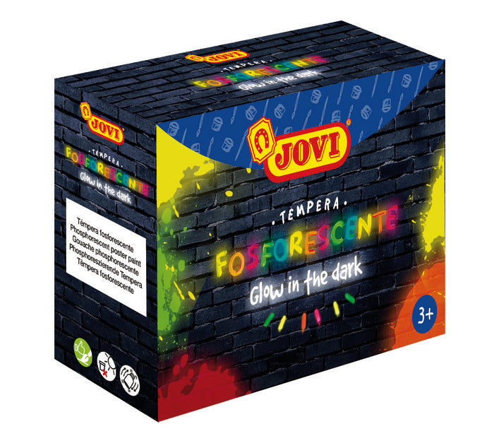 TEMPERA JOVI 504 FLUORESCENTE C/4 COLORES SURTIDOS | 1 UNIDADES | (JOVI)