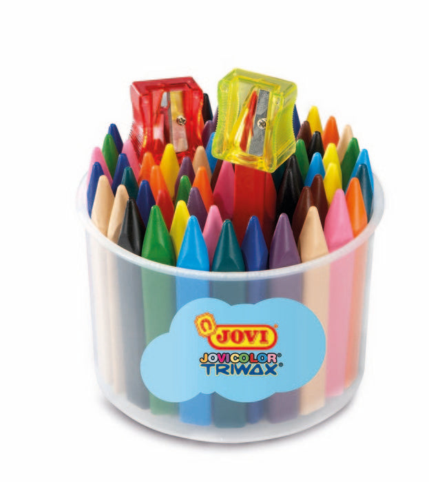 CERA JOVICOLOR TRIWAX 973 72 UNID Y SACAPUNTAS | 1 UNIDADES | (JOVI)