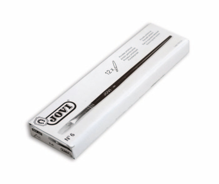 PINCEL JOVI 12UD PLANO PELO DE CERDA Nº 6 | 1 UNIDADES | (JOVI)