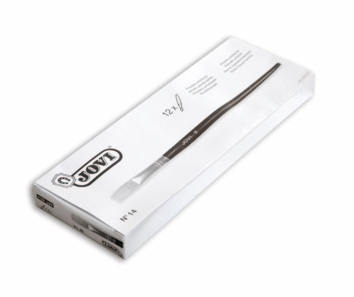 PINCEL JOVI 12UD PLANO PELO DE CERDA Nº 14 | 1 UNIDADES | (JOVI)