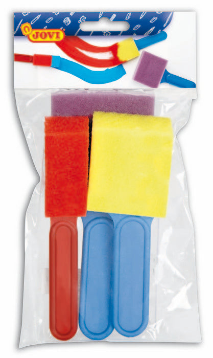 PINCEL INFANTIL ESPATULA C/ESPONJA B/3 | 1 UNIDADES | (JOVI)