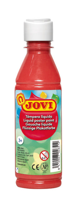 TEMPERA LIQUIDA JOVI 250 ML BERMELLON (ROJO) | 1 UNIDADES | (JOVI)