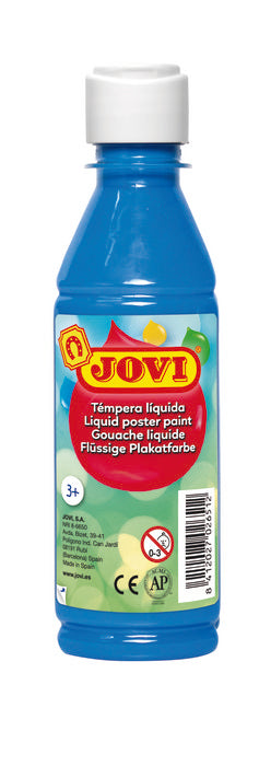 TEMPERA LIQUIDA JOVI 250 ML AZUL CYAN | 1 UNIDADES | (JOVI)