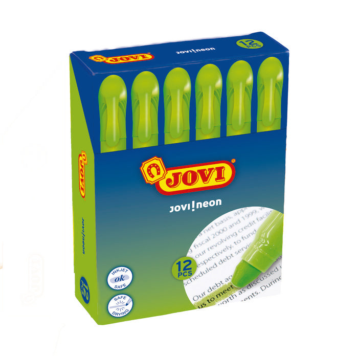 Marcador Cera Verde Blister 12 Unid | Jovi | Pack 1 Unidades