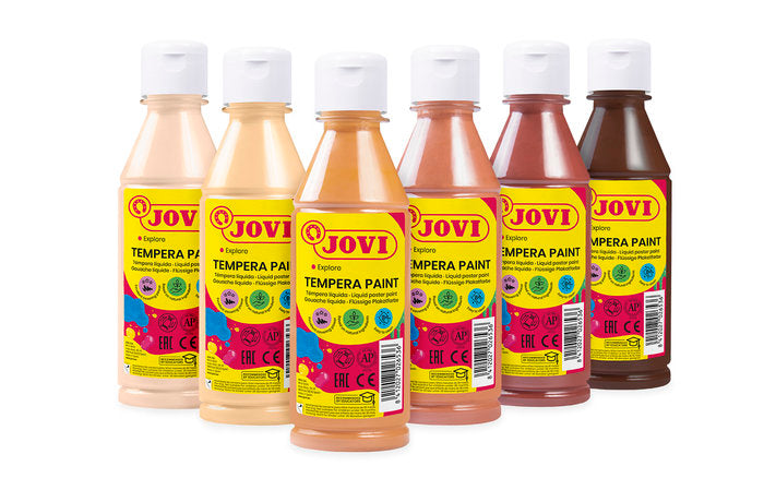 TEMPERA JOVI PAINT 250ML 6 COLORES MULTICULTURAL | 1 UNIDADES | (JOVI)