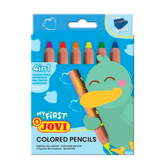 LAPIZ JOVI MY FIRST PENCIL 4 EN 1 COLORES SURTIDOS | 1 UNIDADES | (JOVI)