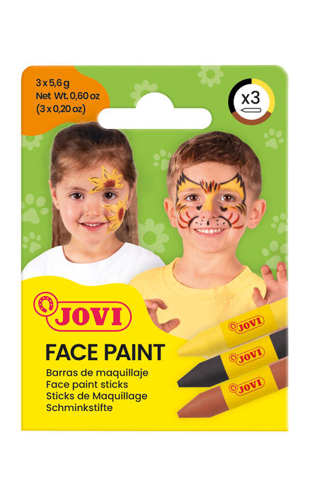 MAQUILLAJE JOVI FACE PAINT 3 BARRAS ANIMAL | 1 UNIDADES | (JOVI)