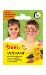 MAQUILLAJE JOVI FACE PAINT 3 BARRAS ANIMAL | 1 UNIDADES | (JOVI)