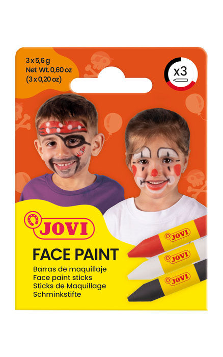 MAQUILLAJE JOVI FACE PAINT 3 BARRAS SCARY | 1 UNIDADES | (JOVI)