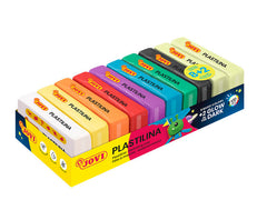 PLASTILINA JOVI BANDEJA 8 COLORES BASICOS + 2 FOSFORESCENTE | 1 UNIDADES | (JOVI)