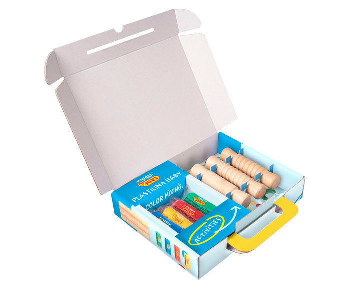 MALETIN JOVI MY FIRST PLASTILINA 4 UNIDADES + 3 RODILLOS | 1 UNIDADES | (JOVI)