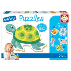 BABY PUZZLE ANIMALES ACUATICOS | EDUCA-BORRAS | 1 UNIDAD | 8412668199514