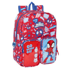 MOCHILA INFANTIL BOLSILLOS ADAPTABLE A CARRO SPIDEY RESCUE | SAFTA, S,A,