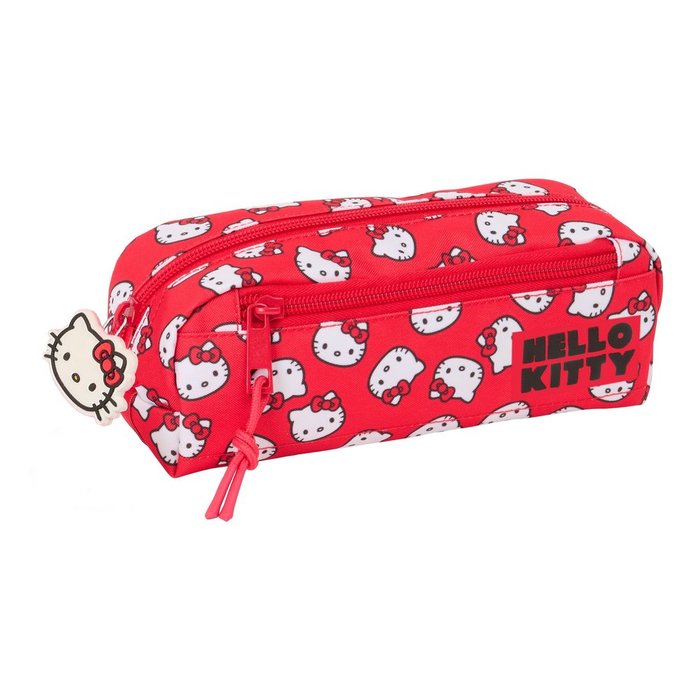 PORTATODO TRIPLE PEQUEÑO + GOMA ELASTICA HELLO KITTY ICONIC | SAFTA, S,A,