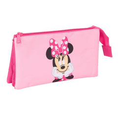 ESTUCHE PORTATODO TRIPLE MINNIE MOUSE | SAFTA PE