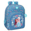 Mochila escolar 42x33 rejilla adapt. carro Frozen SAFTA