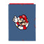 Carpeta Cartón Folio Gomas Solapas Super Mario