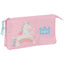 Portatodo triple Glowlab Kids SAFTA S.A. Rosa claro