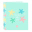Carpeta Cartón Folio 4 Anillas Lomo Ancho Safta Estrellas