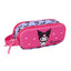 Portatodo Doble 3D Kuromi SAFTA S.A. Rosa y Lila