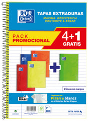 Bloc Espiral A4 Liso 80H 90g | Oxford | Cartón | Formato A4 | Pack 1 Unidades
