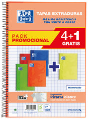 Bloc Espiral A4 Liso 80H 90g | Oxford | Cartón | Formato A4 | Pack 1 Unidades