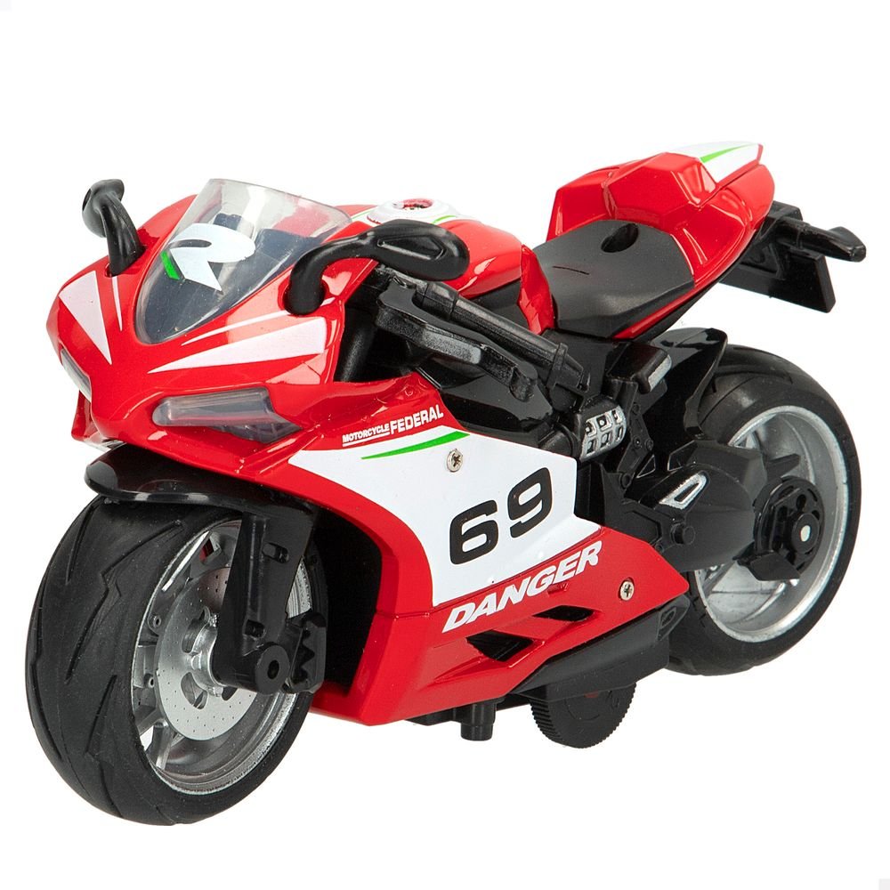 MOTO METAL PULL BACK CON SONIDO SPEED&GO SURTIDAS | COLORBABY | 1 UNIDAD | 8412842474949