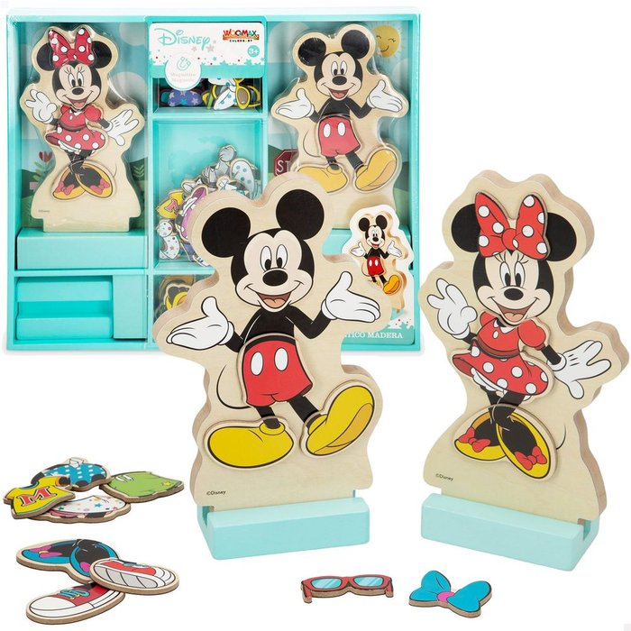DISNEY SET VESTIDOS MADERA MAGN 34X28 CM MINNIE WOOMAX | COLORBABY WOOMAX | 1 UNIDAD | 8412842487253