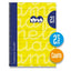 Cuaderno espiral 4º 80h 70g 2,5mm amarillo cuadrovia extradura
