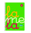 Cuaderno espiral 4º 80 hojas 90g 2,5mm verde cuadrovia polipropileno flúor
