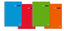 Bloc Espiral Estándar Liso 160H 90g | Pacsa | Cartón | Formato Estándar | Pack 4 Unidades