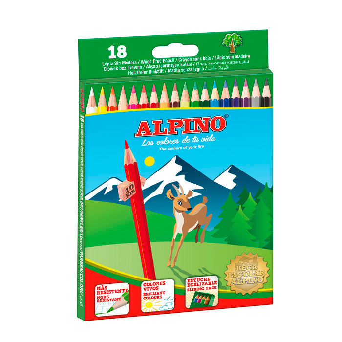 LAPIZ ALPINO 18 COLORES WF 656 LARGO | 12 UNIDADES | (ALPINO)