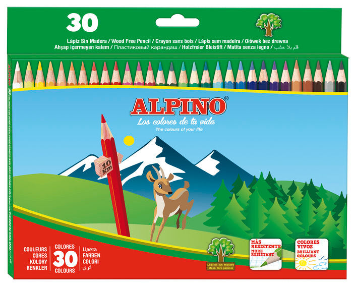 LAPIZ ALPINO 30 COLORES CARTON | 1 UNIDADES | (ALPINO)