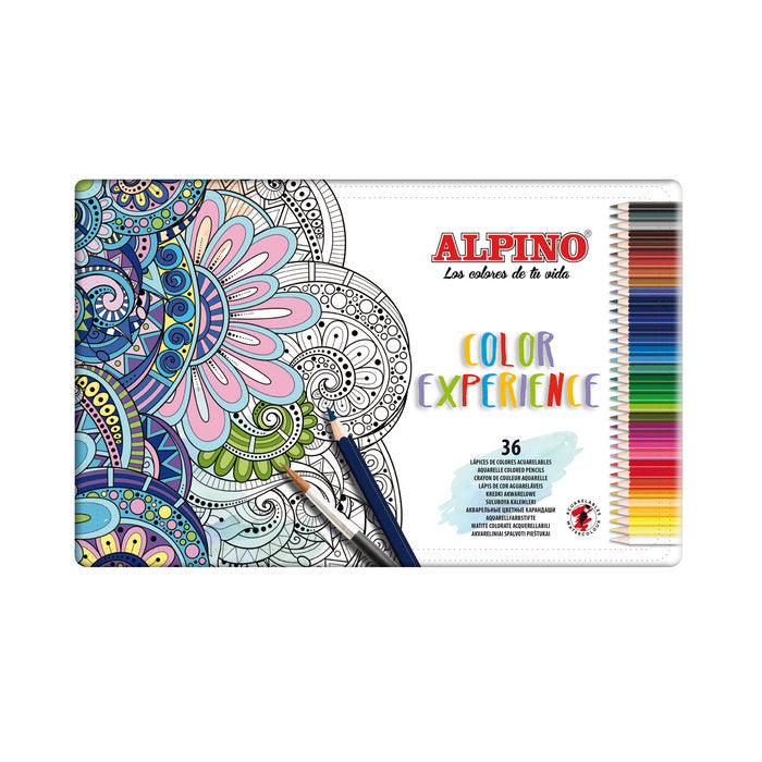LAPIZ ACUARELABLE ALPINO EXPERIENCE 36 COLORES SURTIDOS | 1 UNIDADES | (ALPINO)