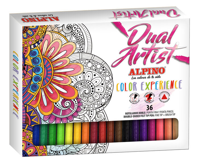Rotulador Alpino Color Experience Dual Artist 36 Colores Su | Alpino | Pack 1 Unidades