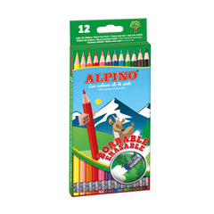 LAPIZ ALPINO BORRABLE 12 COLORES SURTIDOS | 12 UNIDADES | (ALPINO)