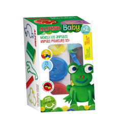 PASTA MODELAR ALPINO BABY DOUGH ANIMALES 85GR 3 COLORES SUR | 1 UNIDADES | (ALPINO)