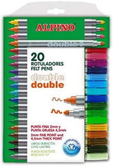 Rotulador Alpino Doble 24 Colores | Alpino | Pack 1 Unidades