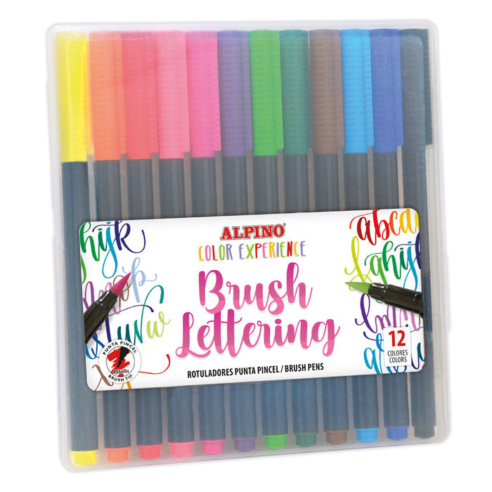 Rotulador Alpino Brush Lettering 12 Colores | Alpino | Pack 1 Unidades