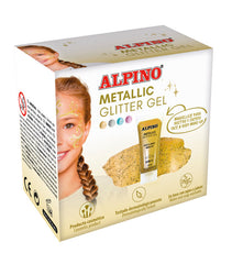 MAQUILLAJE ALPINO GLITTER GEL METALICO ORO | 6 UNIDADES | (ALPINO)