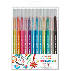 Rotulador Alpino Color Experience Glitter 12 Color Surtido | Alpino | Pack 1 Unidades