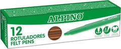 Rotulador Alpino Marron | Alpino | Pack 12 Unidades