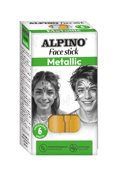 MAQUILLAJE ALPINO SET 6 UNID FACE STICK ORO | 1 UNIDADES | (ALPINO)