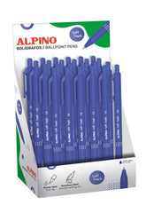 EXPOSITOR 24 BOLIGRAFOS ALPINO SOFT TOUCH AZUL | 24 UNIDADES | (ALPINO)