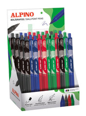EXPOSITOR 24 BOLIGRAFOS ALPINO DOT 1MM SURTIDOS | 24 UNIDADES | (ALPINO)