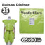 Bolsa Disfraz 65x90 25 Unidades Verde Claro GRAFOPLAS