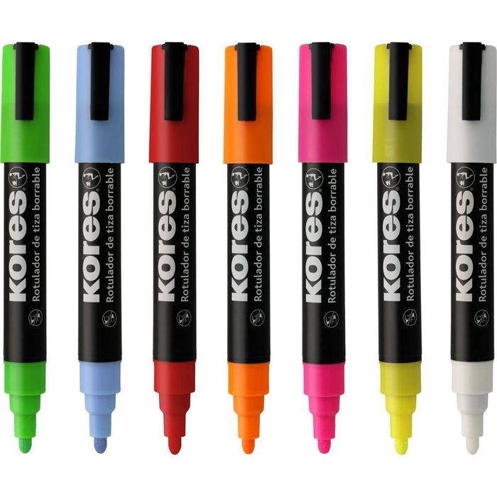 Blister 1 Rotulador Tiza Liquida Rt1 Punta Conica Blanco | Grafoplas | Pack 5 Unidades