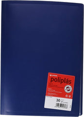 CARPETA 30 FUNDAS FUNDAS POLIPLAS AZUL | 1 UNIDADES | (GRAFOPLAS)